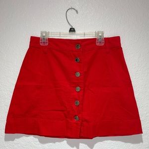Copper Key Red Mini Skirt